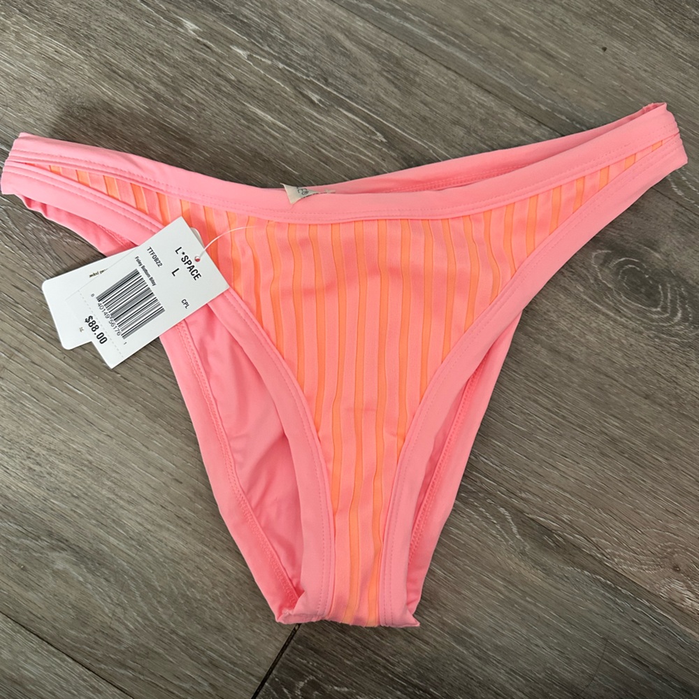 L*Space Pink and Orange Bikini Bottom
